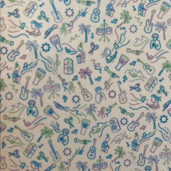 NWT Youth Peter Millar Blue and White Patterned Polo Shirt - Picture 7 of 7